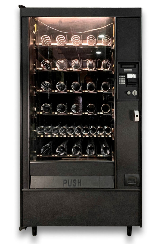 Refurbished Automatic Products 123 Large Black Snack Vending Machine