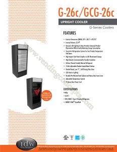 Innovative DisplayWorks IDW G-26CSI Glass Door Merchandiser Cooler view 3