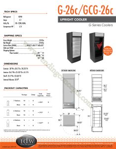 Innovative DisplayWorks IDW G-26CSI Glass Door Merchandiser Cooler view 2