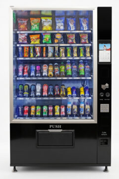 VC 7212-10C Extra Large Black Refrigerated Combo Machine w/10” Touchscreen