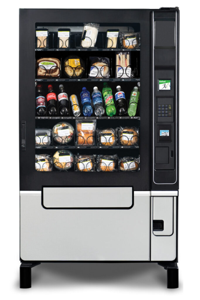 New Wittern Evoke 5 VT/ST Elevator Combo (36293377) Snack and Drink Vending Machine, 30 Selections, 300 Items Capacity