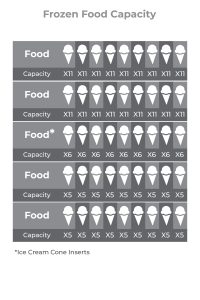 New VC FEL9-10 Black Frozen Food and Ice Cream Vending Machine, 45 Selections view 2