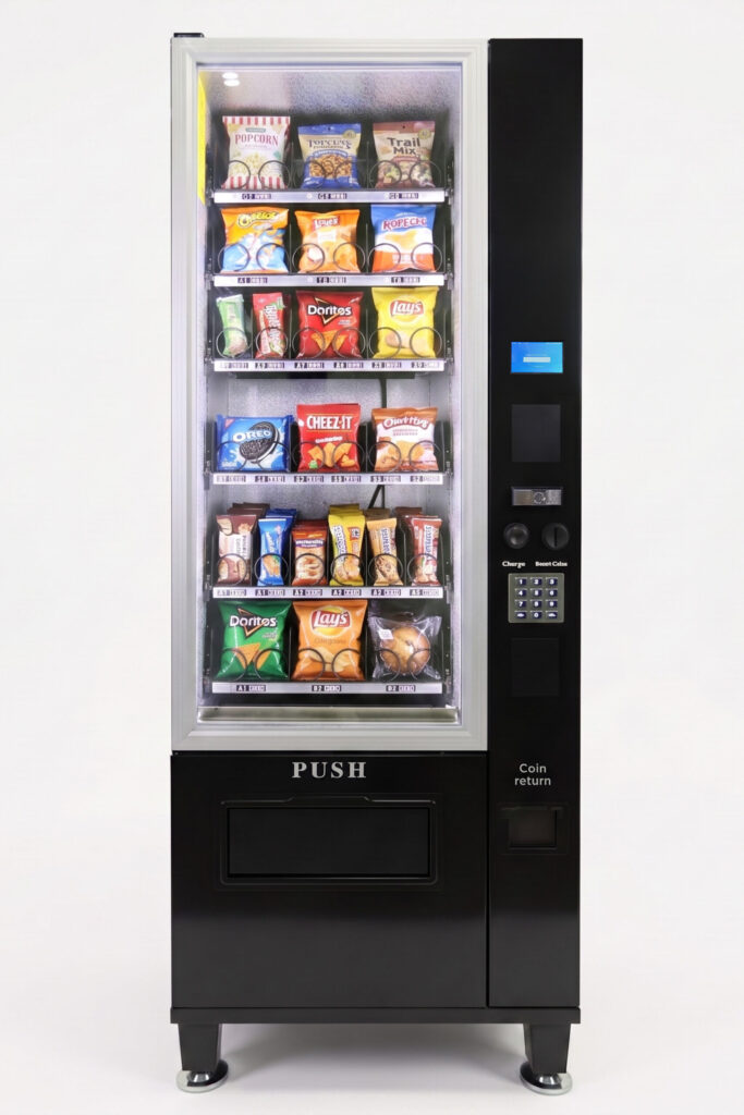 VC 7206-5S ADA Black Ambient Snack Machine