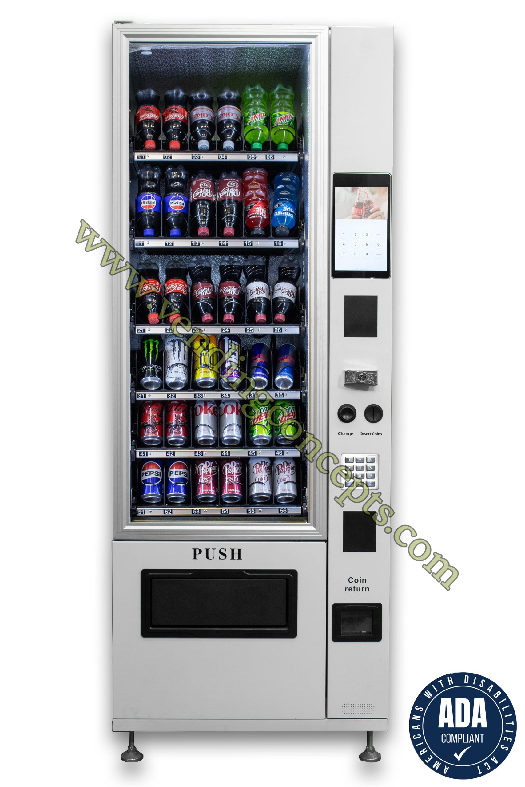 VC 7206-10D ADA White - Vending Concepts