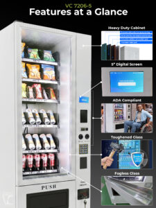 VC 7206-5C Small White Refrigerated Combo Machine view 4