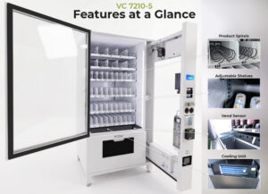 VC 7210-5C Large White Refrigerated Combo Machine view 3