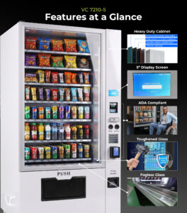 VC 7210-5C Large White Refrigerated Combo Machine view 4