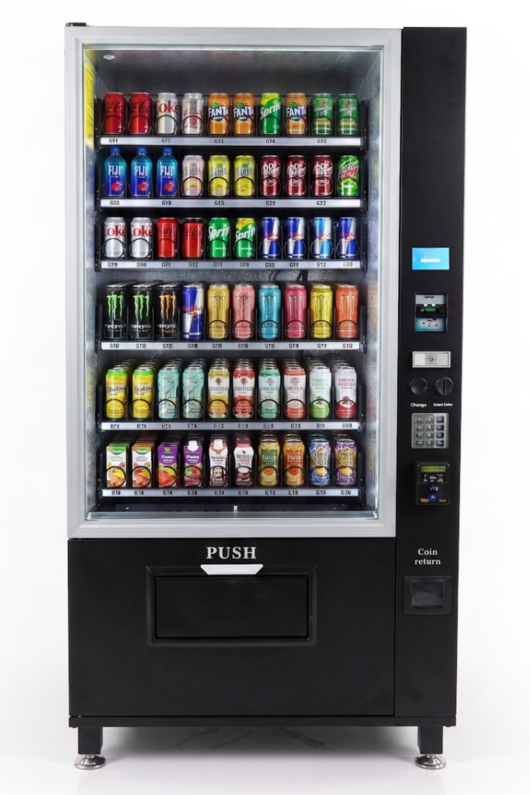 VC 7210-5D ADA Black - Vending Concepts