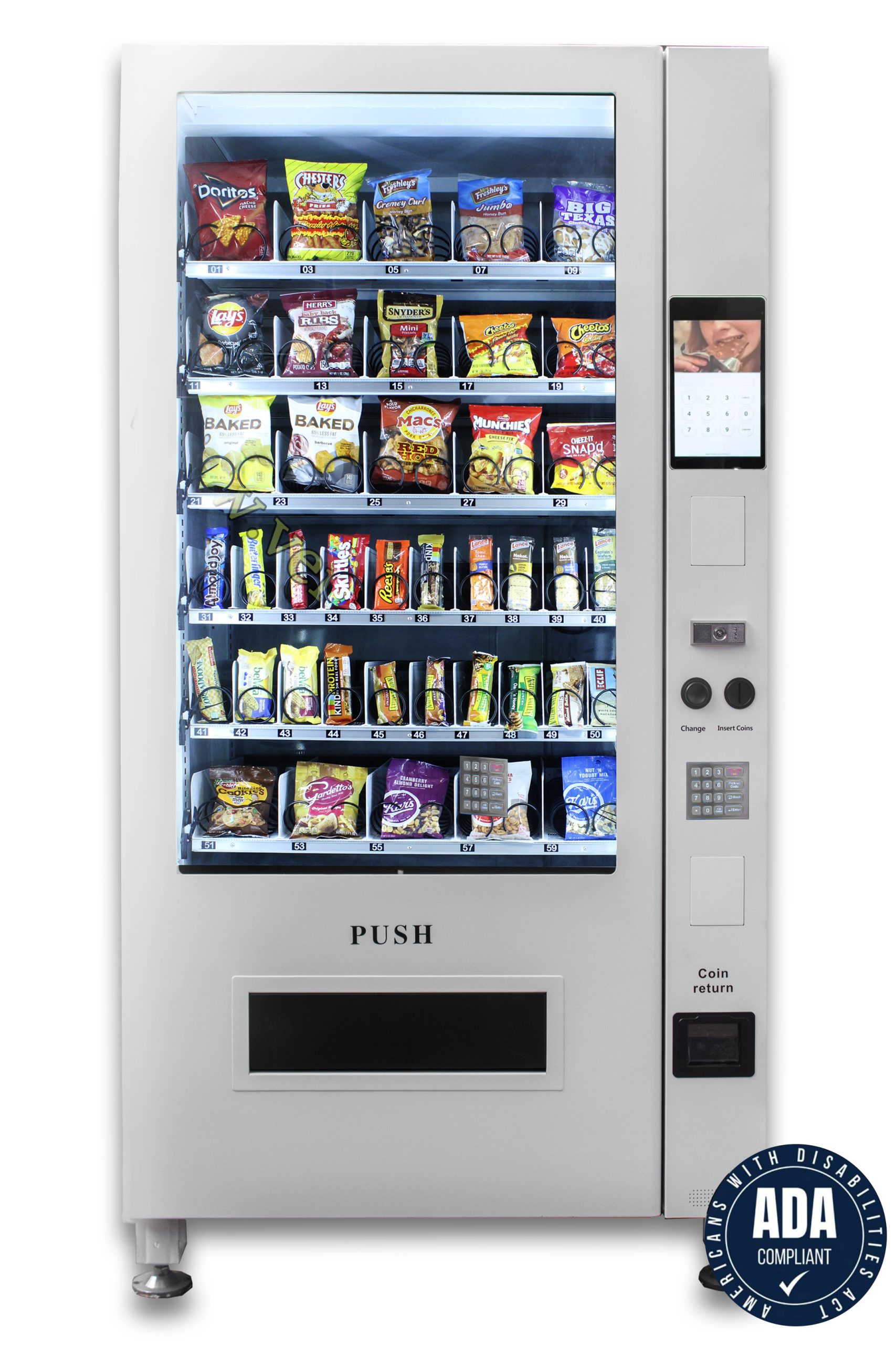 VC 8010-10S ADA White - Vending Concepts