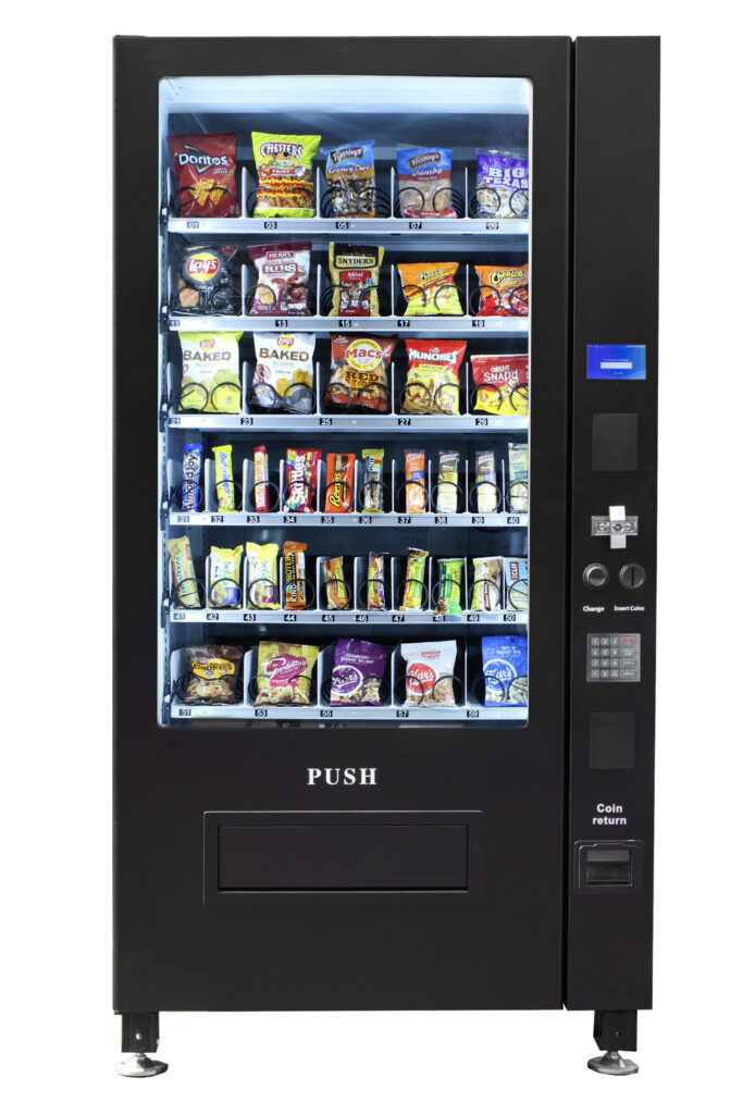 VC 8010-5S Large Black Ambient Snack Machine