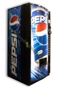 Refurbished Royal Vendors 650 Pepsi Soda Vending Machine, 10 Selections, 650 Drinks Capacity, Credit Card Reader Compatible view 2