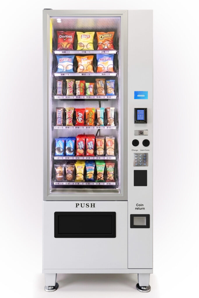 VC 7206-5S ADA White Ambient Snack Machine