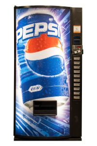 Refurbished Royal Vendors 650 Pepsi Soda Vending Machine, 10 Selections, 650 Drinks Capacity, Credit Card Reader Compatible view 1
