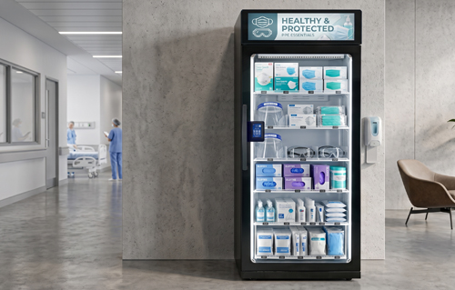 Ambient Smart Shop specialty vending machine, fully stocked