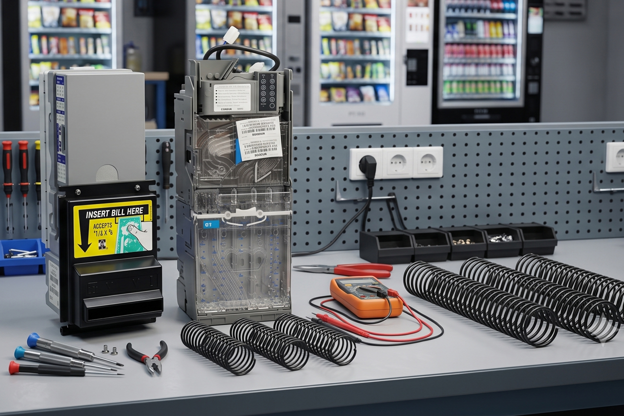 Vending machine parts workbench