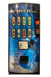 Refurbished Royal Vendors 804 Chameleon Powerade Soda Vending Machine, 8 Selections, 800 Drinks Capacity, Credit Card Reader Compatible view 1