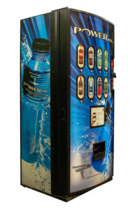 Refurbished Royal Vendors 804 Chameleon Powerade Soda Vending Machine, 8 Selections, 800 Drinks Capacity, Credit Card Reader Compatible view 2