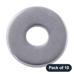Universal - Washer, Flat, .172 ID x .500 OD x .065 inch (Pack of 10)