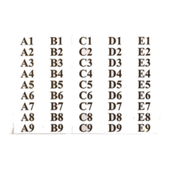 Dixie Narco - Selection Label, Adhesive Back, Model 5592