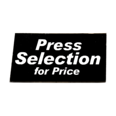 National - Press Selection for Price Label, 12 Per Sheet