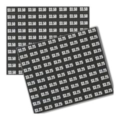 Vendo - Vue Price Labels, 3.25 to 3.50 Dollars, Vue
