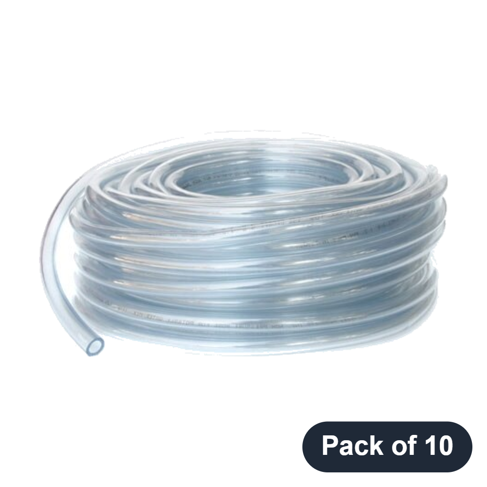 Universal - Tubing, Clear, 1/4 inch ID x 7/16 inch OD (Pack of 10)