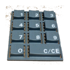 Automatic Products - Selection Pad with Braille, 121/122/123/320