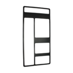 Automatic Products - Bezel Overlay, Black, 120 Series