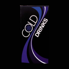 Dixie Narco - Cold Drink Sign, 45 11/16 x 24 5/16 inch, 368 and 501