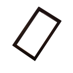 AMS - Vend Eyelet Trim Push Plate, Black, 14 x 7.5