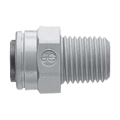 Universal - Male Connector, 1/4 Tube x 1/8 NPTF