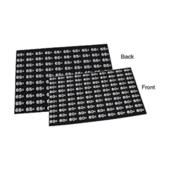 National - Price Label Sheet, .60 and .65, 140-146