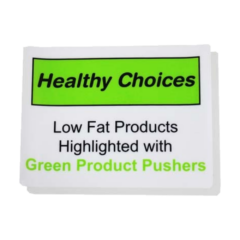 Universal - Healthy Choice Cling, Green, Product Pushers