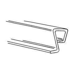 National - Window J Trim, Black, 147 Snack Machine