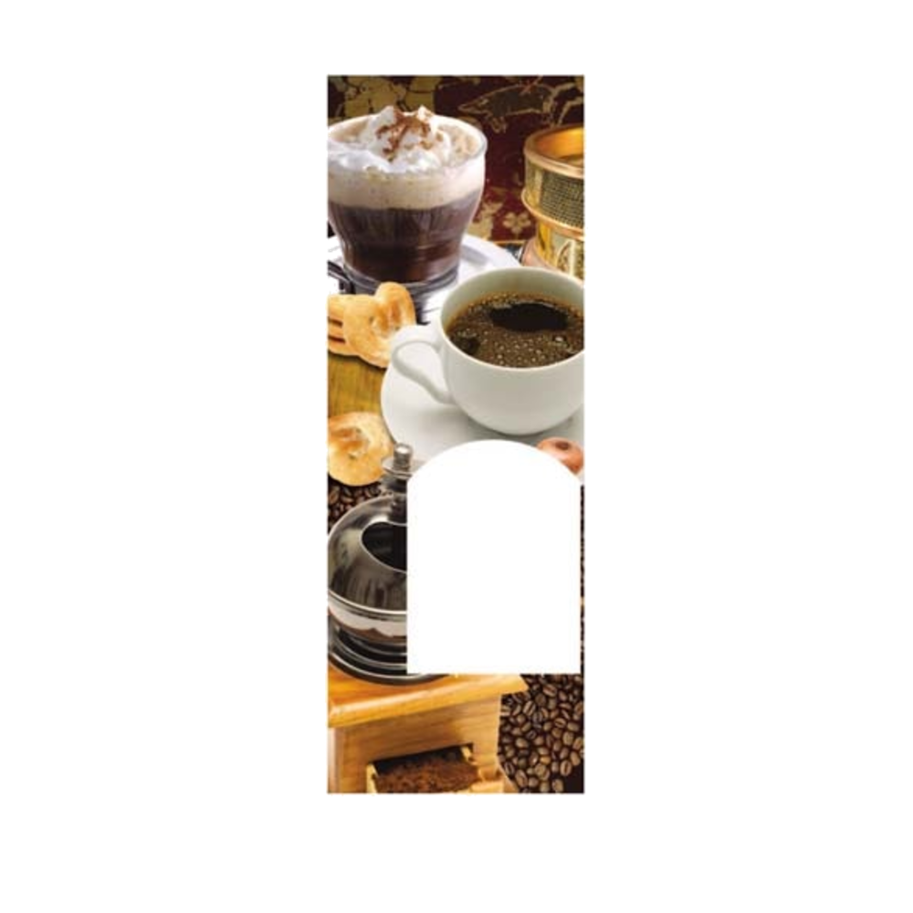 National - Lexan Panel, Generic Coffee Graphic, 673 and 677 Coffee