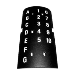 National - Pushbutton Letter Label Sheet, Snacktron