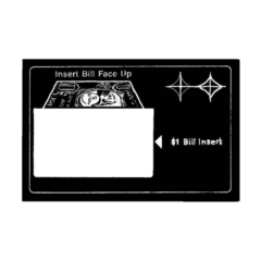 Rowe - Bill Entry Label, Black, 448