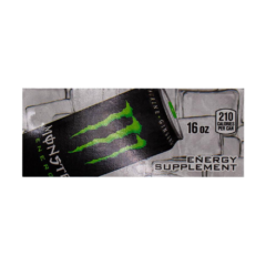 Universal - Flavor Label, Monster, 3 3/4 x 1 3/4 inch