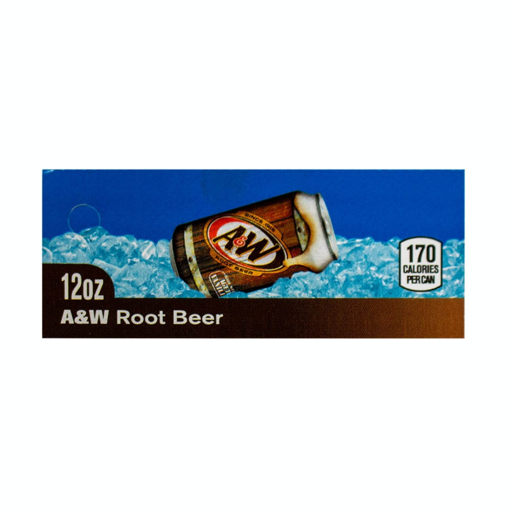 Universal - Flavor Label, A and W Root Beer, 3 3/4 x 1 3/4 inch