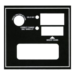 Royal - Instruction Decal, Horizontal Coin Insert