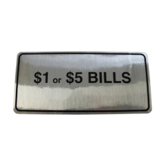 Rowe - Decal, $1 and $5 Bills, BC1200
