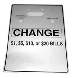 Rowe - Change Overlay, $1, $5, $10, $20, BC-12