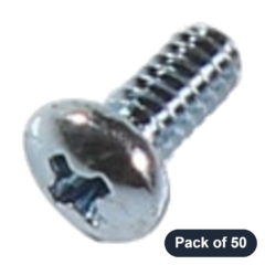 Universal - Pan Head Phillips Machine Screw, 4-40 x 1/4 inch (Pack of 50)