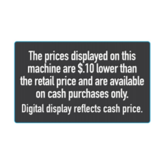 Universal - Cash and Credit Price Label Roll