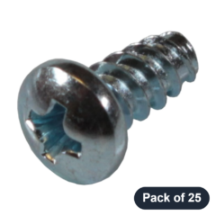 Universal - Screw, #8 x 3/8 Phillips Pan Head Plastite, Zinc (Pack of 25)