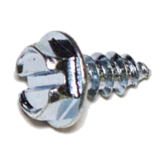 Universal - Screw, Slotted Indented Hex Washer Head, 8 x 3/8