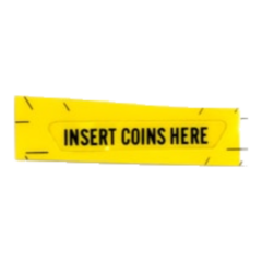 Dixie Narco - Coin Slot Label, Deposit Coins Here