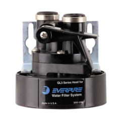 Everpure - QL3 Filter Head with Shut-Off Valve and Bracket