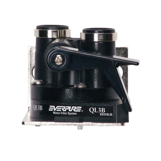 Everpure - QL3B Filter Head with Shut-Off Valve