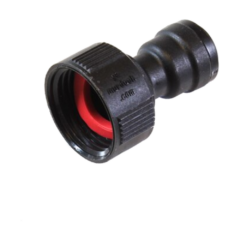N and W - Plastic Fitting, 3/4 Garden x 3/8 Compression